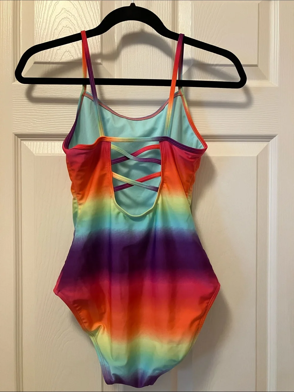 Cat & Jack Rainbow Gradient One-Piece Swimsuit